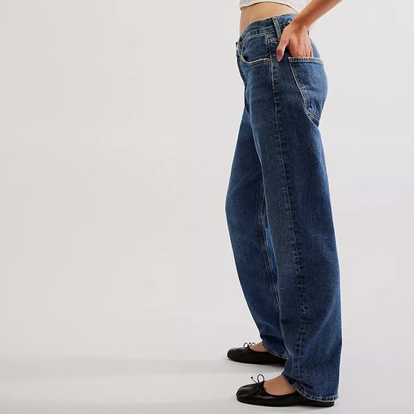 '90s Crop Loose Straight Leg Organic Cotton Jeans - Picture 1 of 7